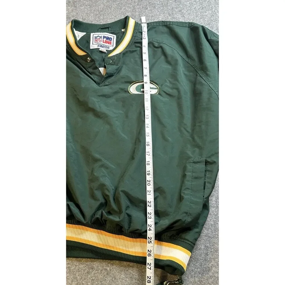 Vintage 90s NFL ProLine Starter Green Bay Packers Windbreaker Pullover Size L